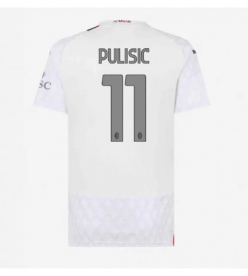 AC Milan Christian Pulisic #11 Koszulka Wyjazdowych Kobiety 2023-24 Krótki Rękaw